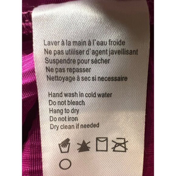 Charlie B purple tank top size P/S shimmer purple velvet/sheer shimmery - Picture 7 of 7